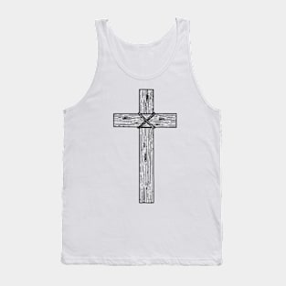 Wooden cross Tank Top